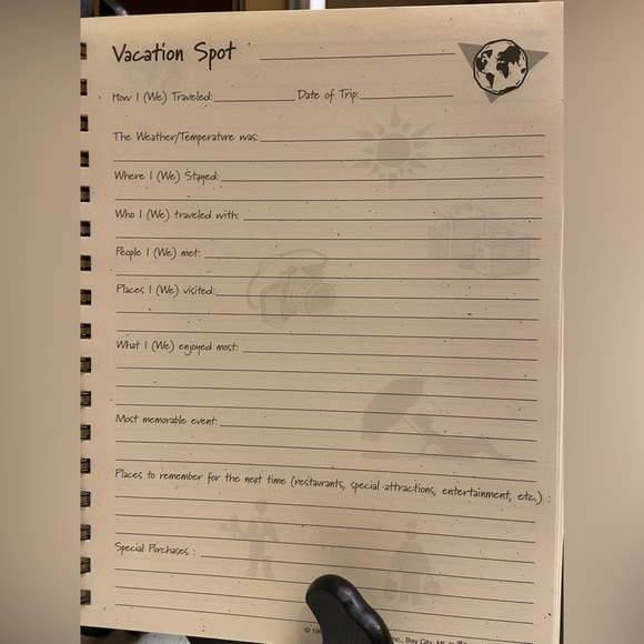 Vacation - The Traveler’s Journal - Blue- Hard Covered Book - Picture 5 of 6
